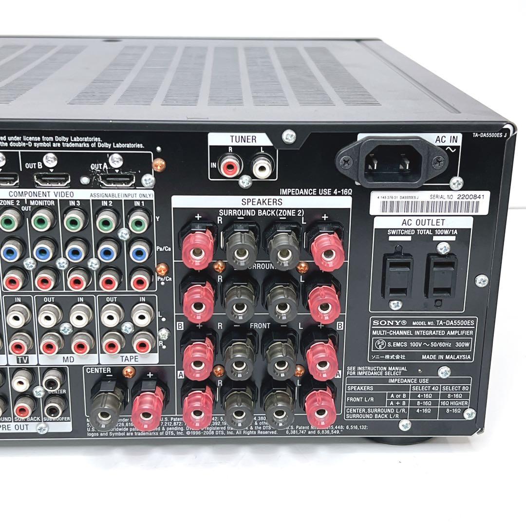 【極美品・動作品】 SONY TA-DA5500ES AVアンプ　リモコン付き