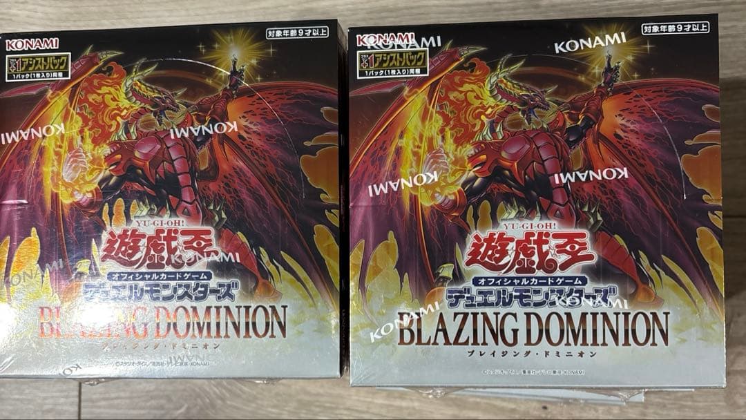 遊戯王　BLAZING DOMINION 10BOX シュリ付き