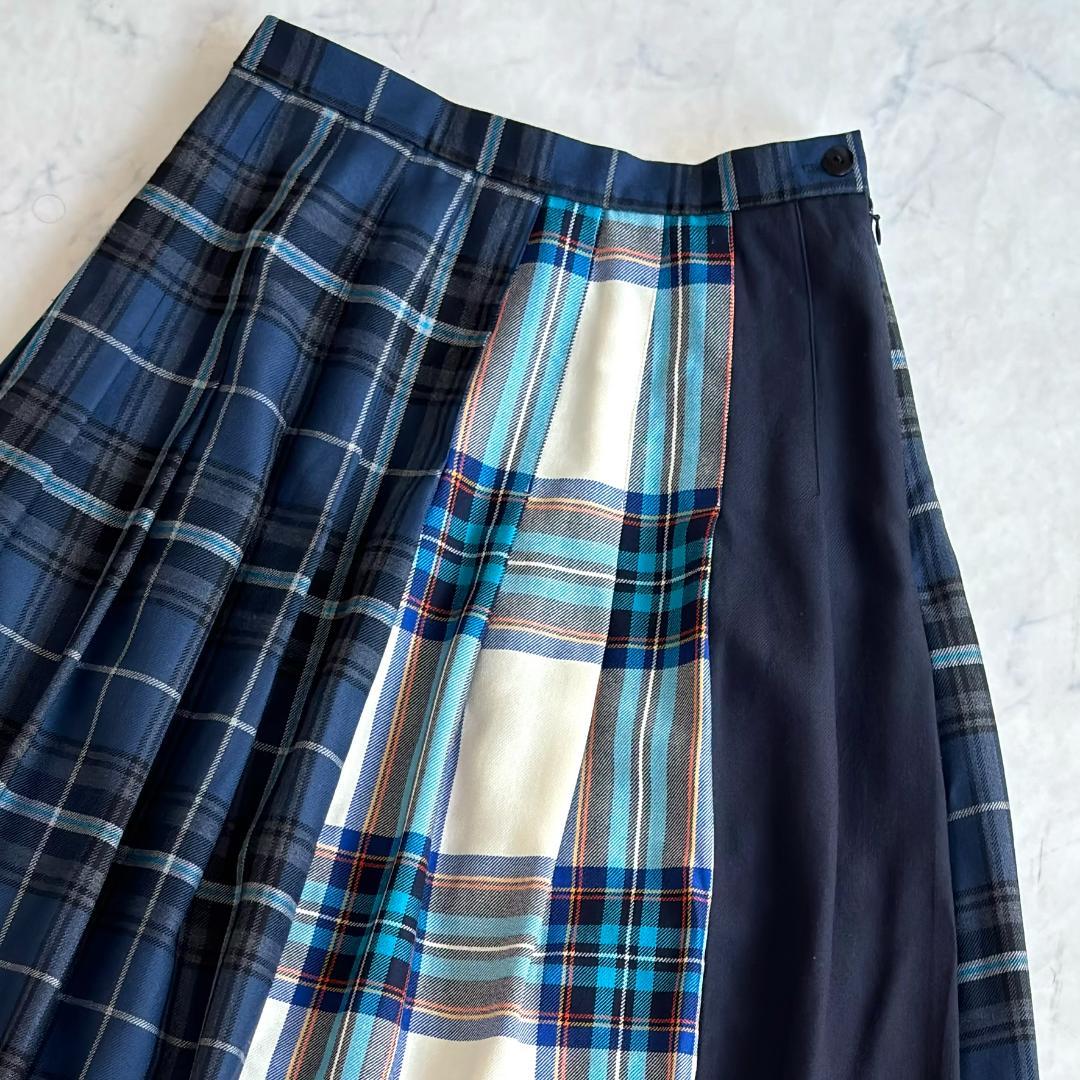 オニールオブダブリン ウールプリーツスカート タータンチェック 42 tf0