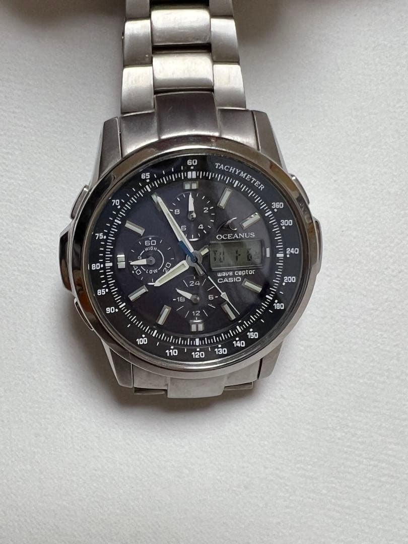 腕時計　CASIO OCW-500TDJ 初代 OCEANUS チタン