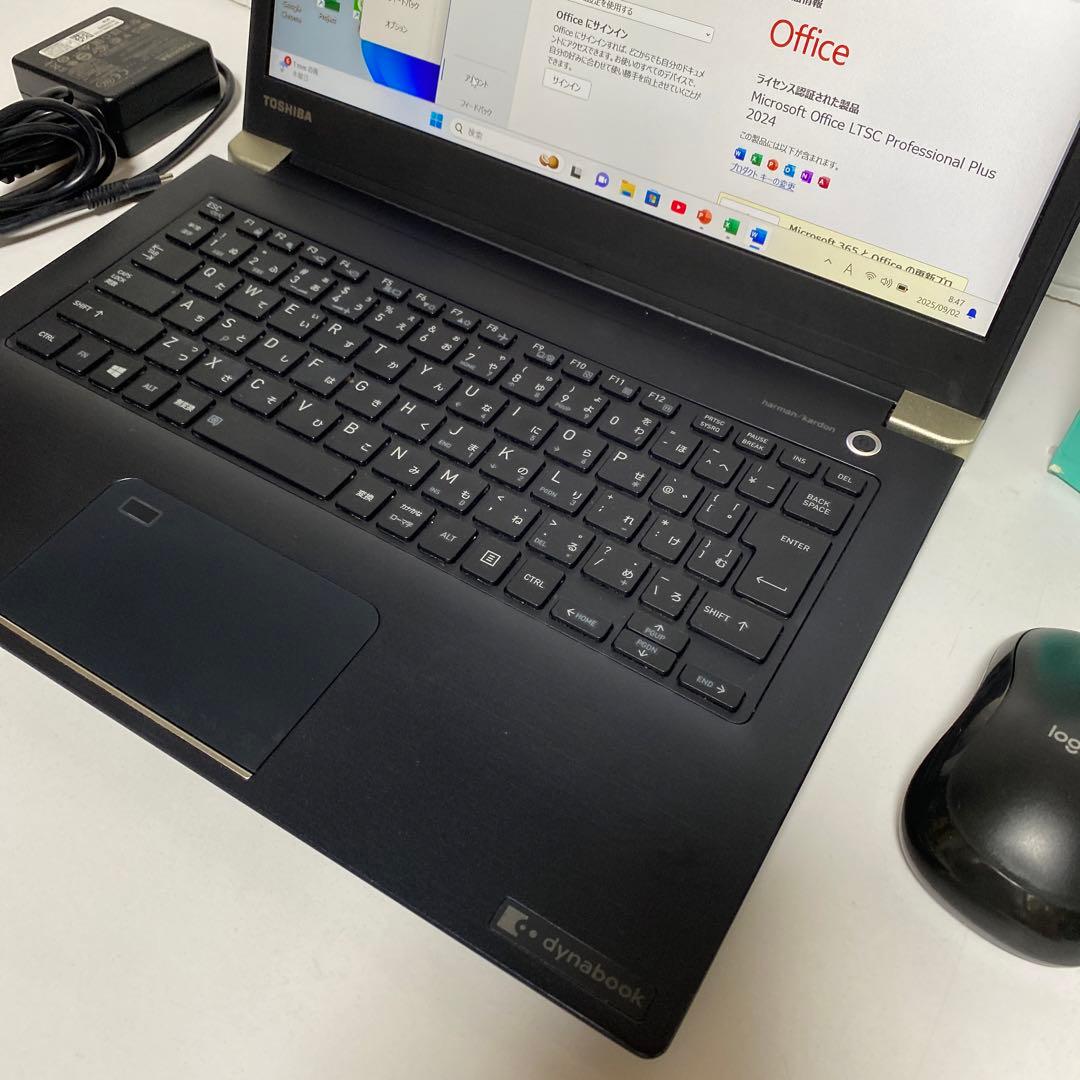 Windows11 オフィス2024年　高速起動SSD 美品　東芝ノートPC