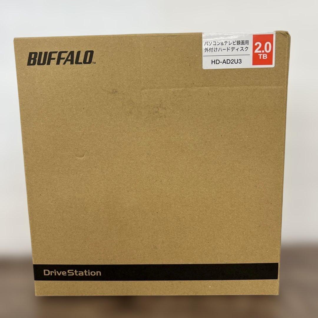 12541 バッファロー 外付けハードディスク2TB テレビ録画HD-AD2U3