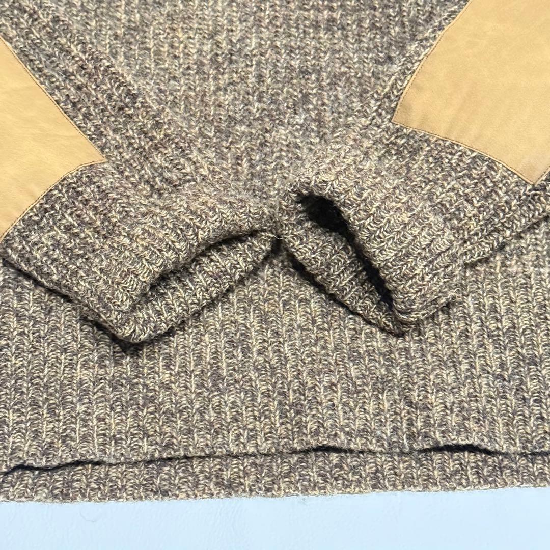 美品 RRL ショールカラー ニット ラルフローレン エルボーパッチ ショルダー