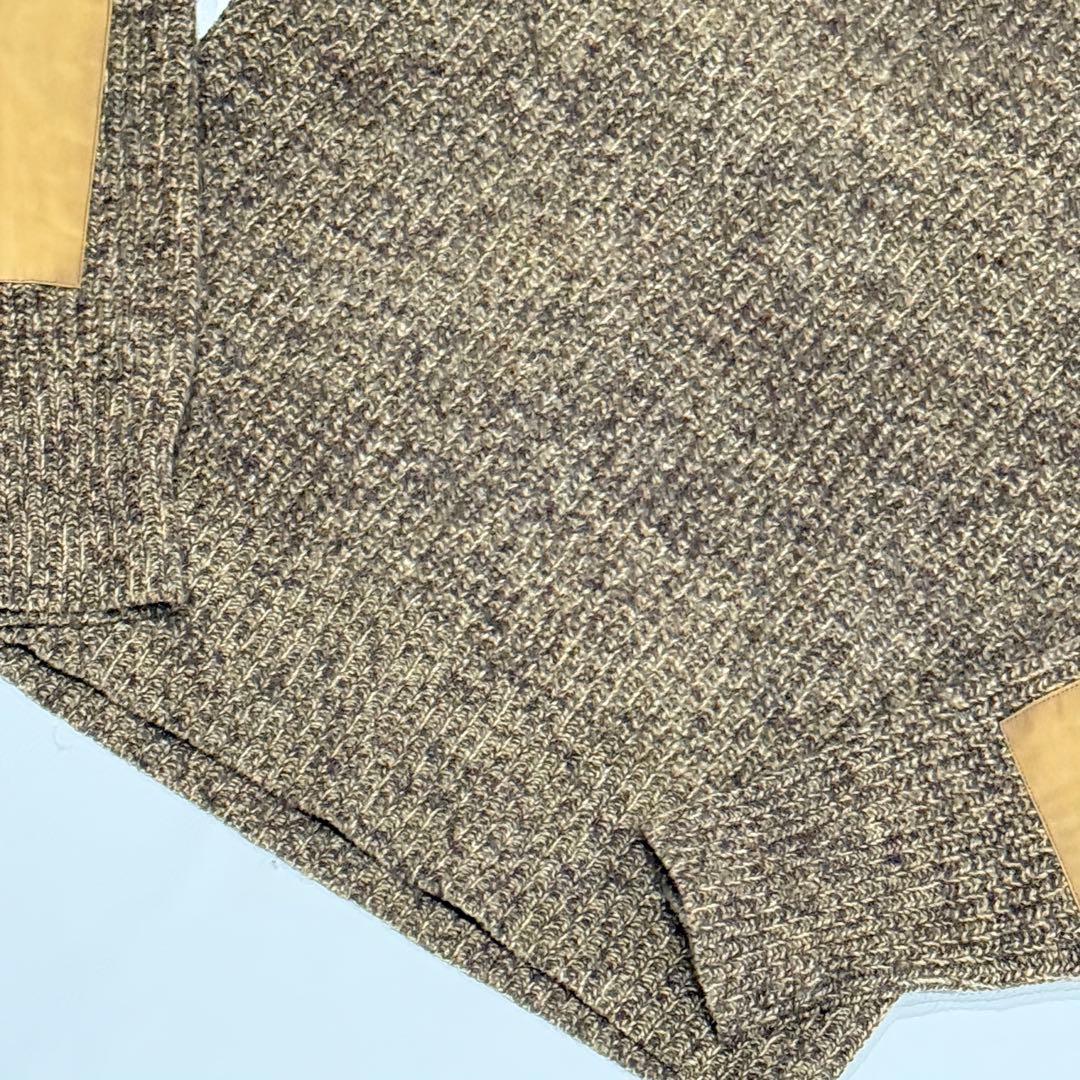 美品 RRL ショールカラー ニット ラルフローレン エルボーパッチ ショルダー