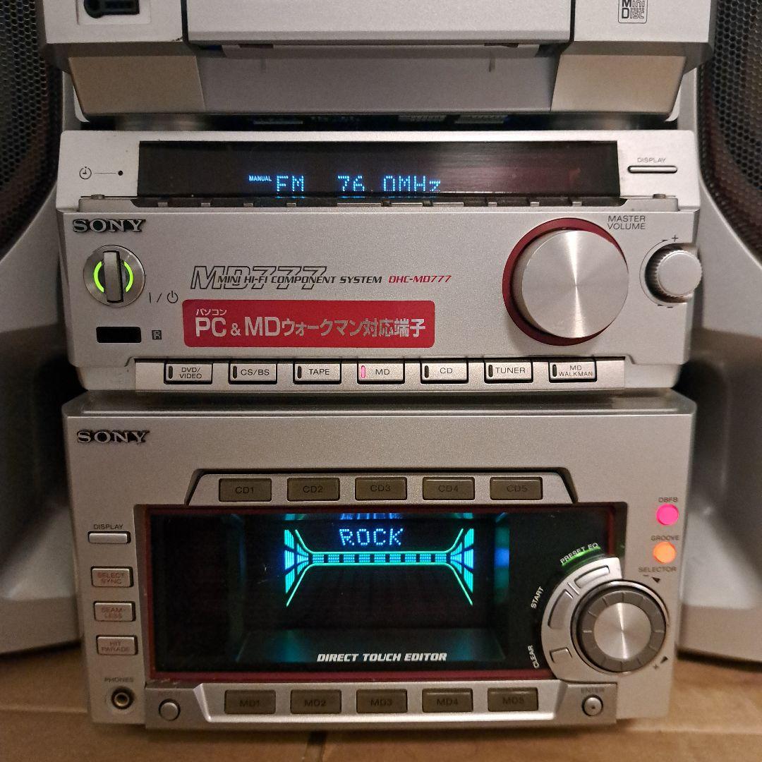 SONY　ソニー コンポ DHC-MD777 ジャンク品扱い