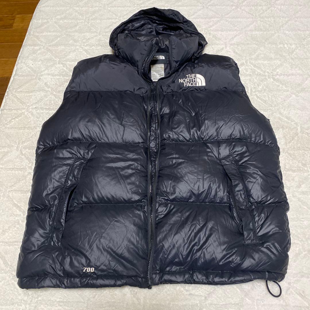 ノースフェイスベスト黒700