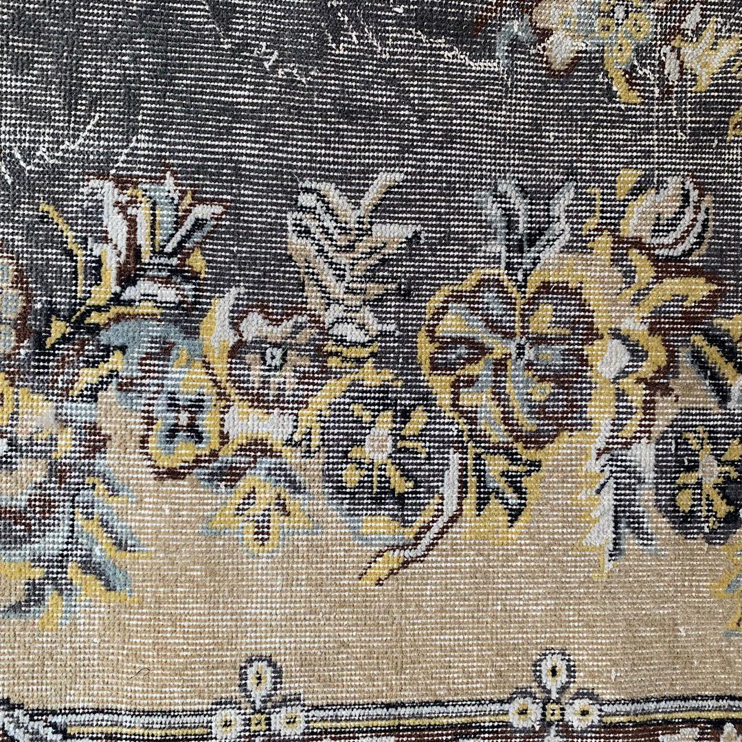 超大判　特大　トルコヴィンテージラグ　278×180スモーキーグレー　トルコラグ