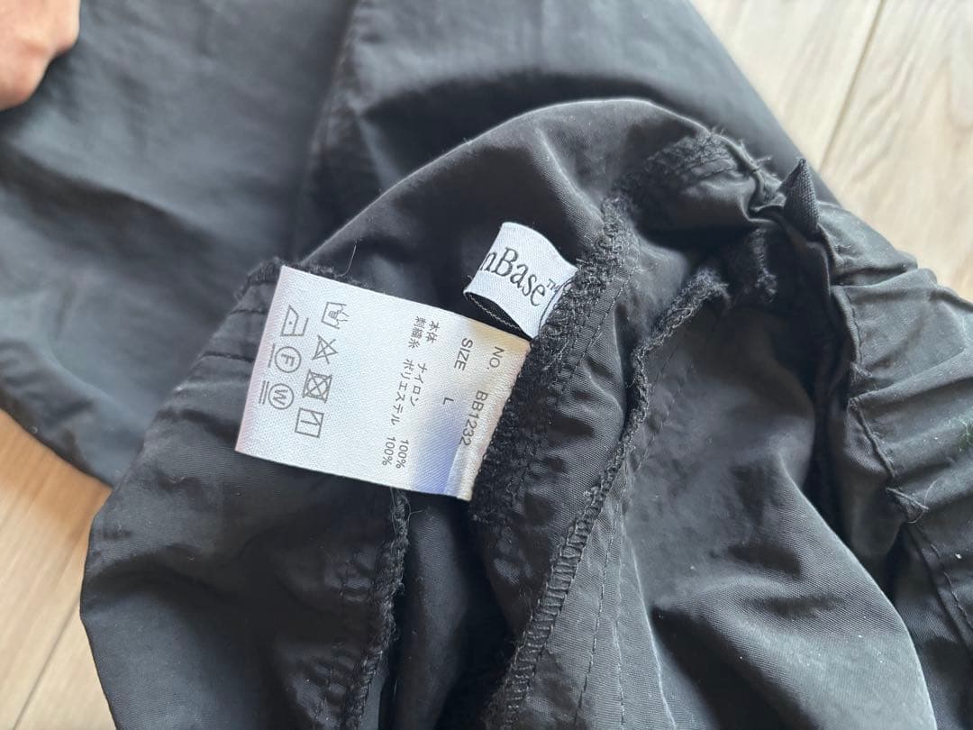 BrokenBase ナイロンセットアップ　ブラック　Lサイズ