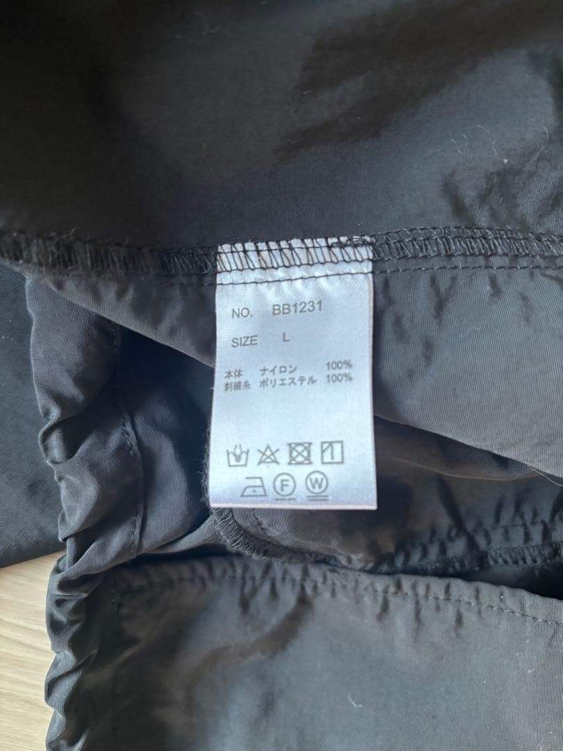 BrokenBase ナイロンセットアップ　ブラック　Lサイズ