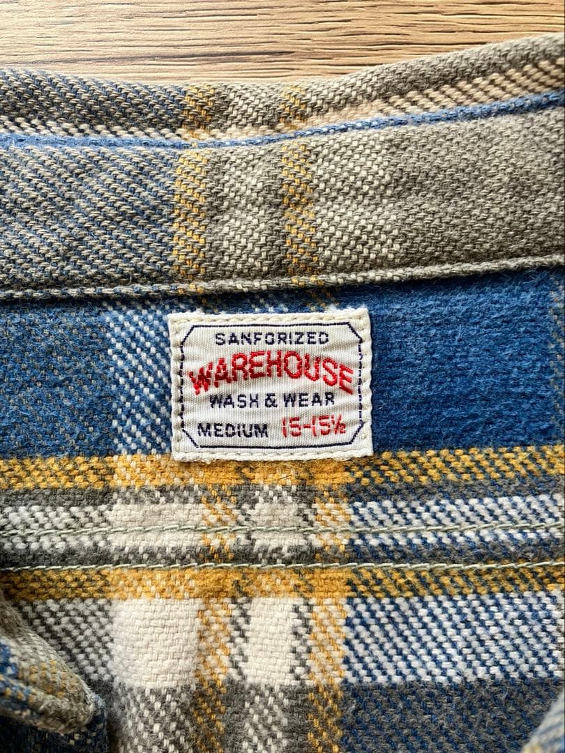 WAREHOUSEウエアハウス　ネルシャツ