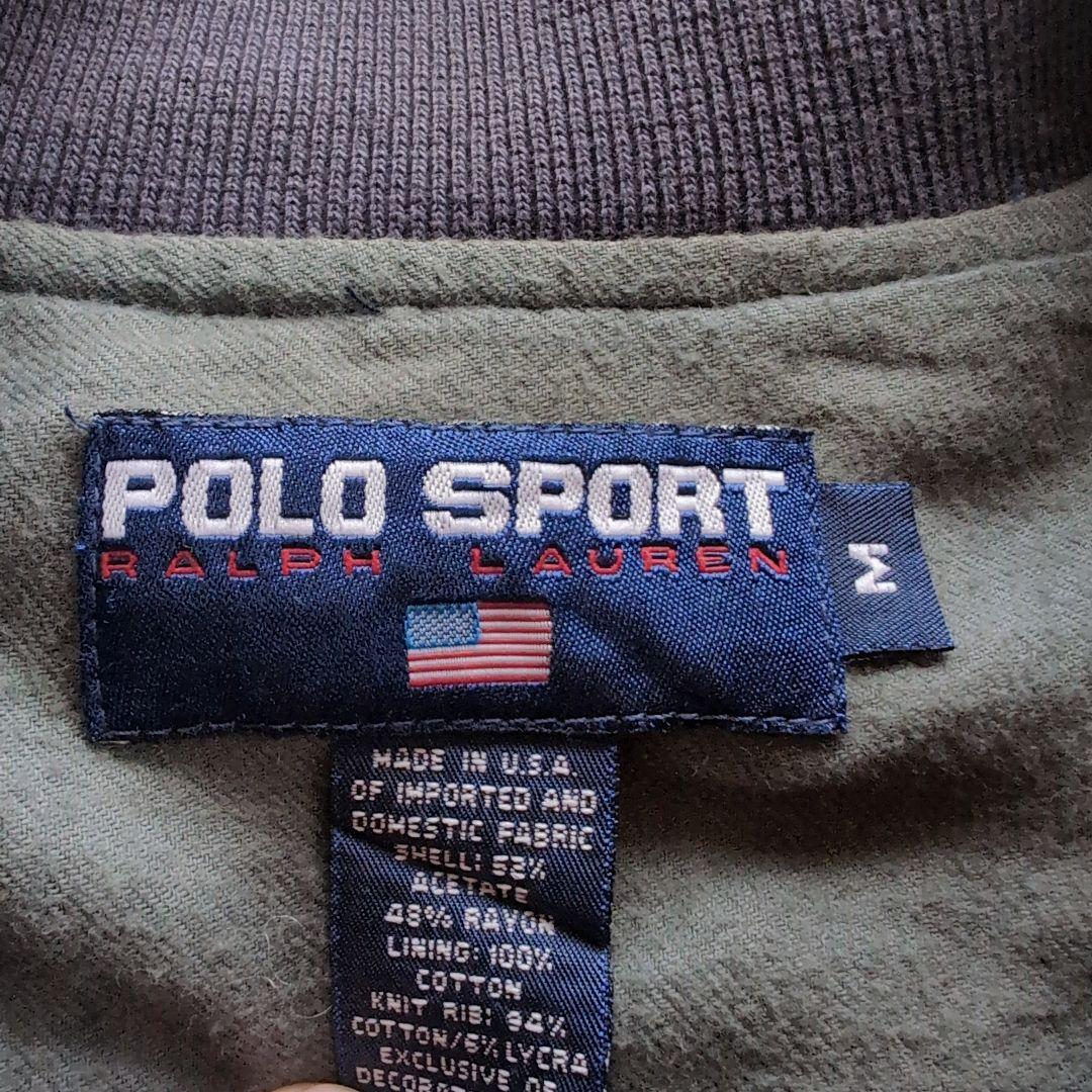 希少 ポロスポーツ ラルフローレン USA製 ビンテージ スカジャン スタジャン