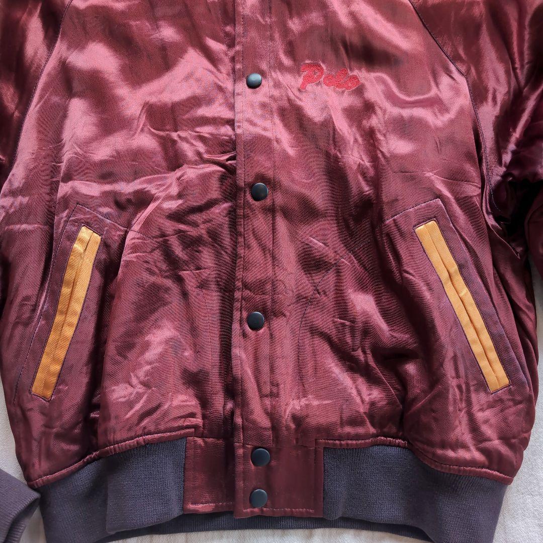 希少 ポロスポーツ ラルフローレン USA製 ビンテージ スカジャン スタジャン