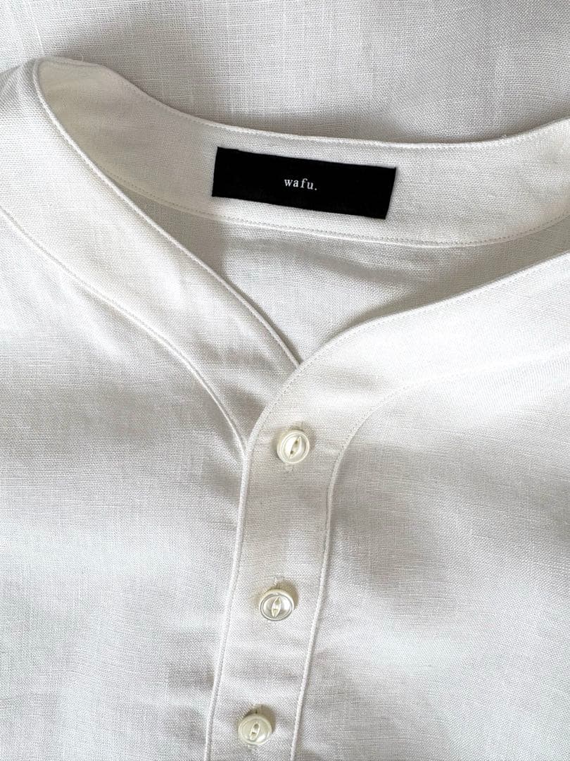 wafu シャツ　リネン　スリーピングシャツ