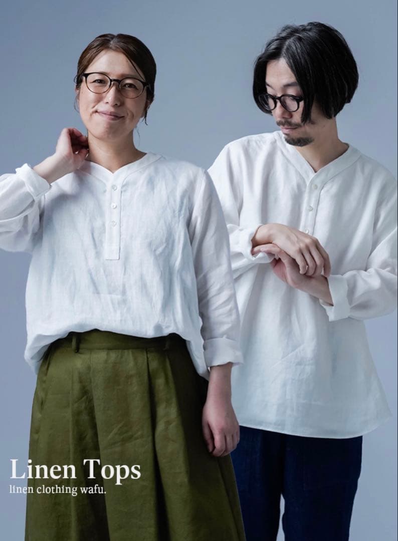 wafu シャツ　リネン　スリーピングシャツ