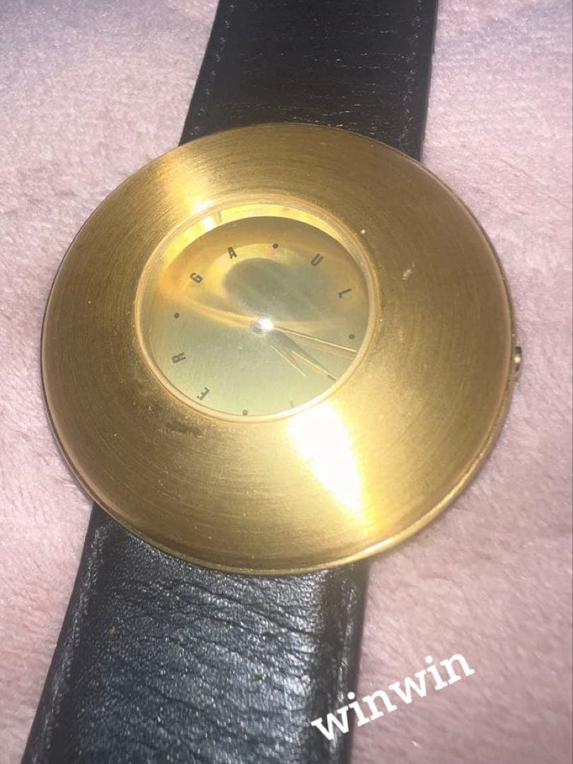 Jean Paul Gaultier ゴールド ブラック UFO時計