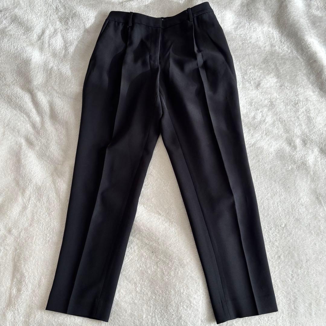 ✨️美品 PLST プラステ パンツスーツ セットアップ ノーカラー ブラック