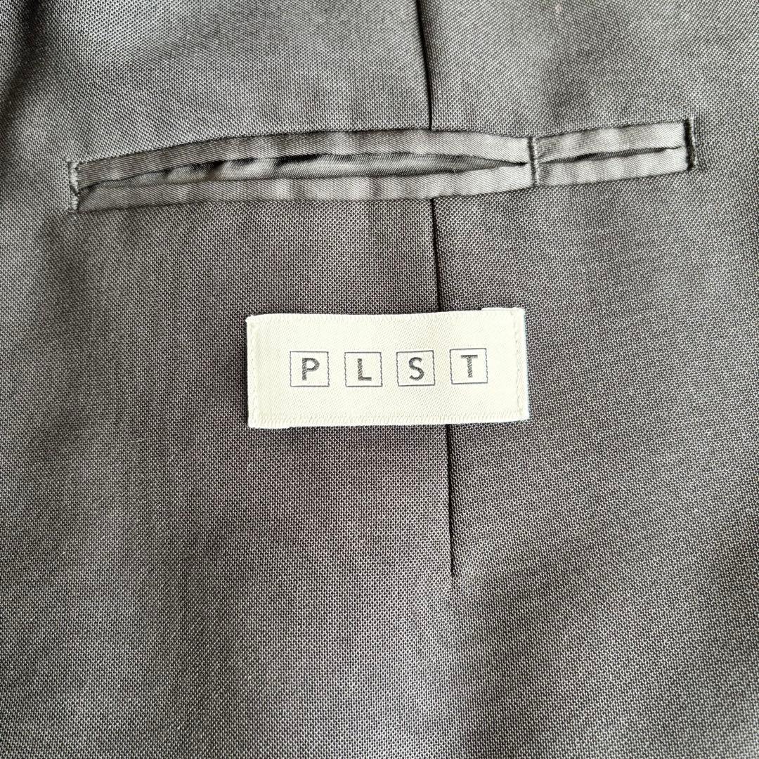 ✨️美品 PLST プラステ パンツスーツ セットアップ ノーカラー ブラック