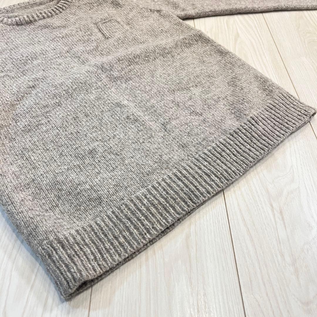 ゴーシュ ウール ペルーニット クルーネック ミディアムグレー サイズ2