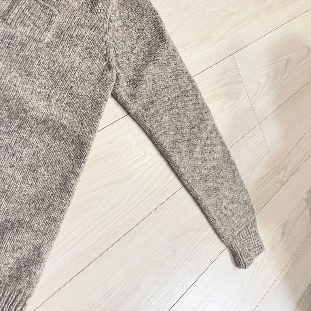 ゴーシュ ウール ペルーニット クルーネック ミディアムグレー サイズ2