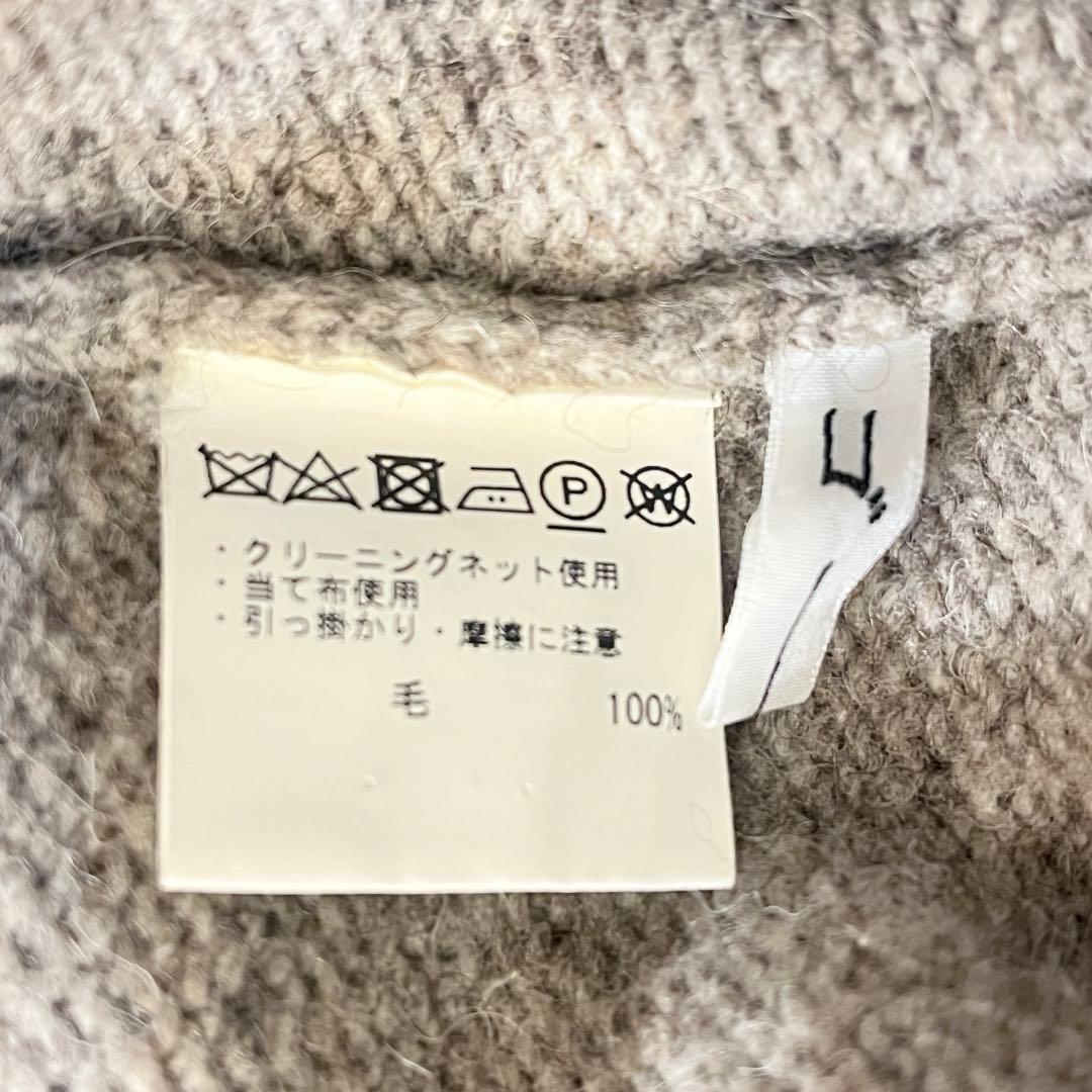 ゴーシュ ウール ペルーニット クルーネック ミディアムグレー サイズ2