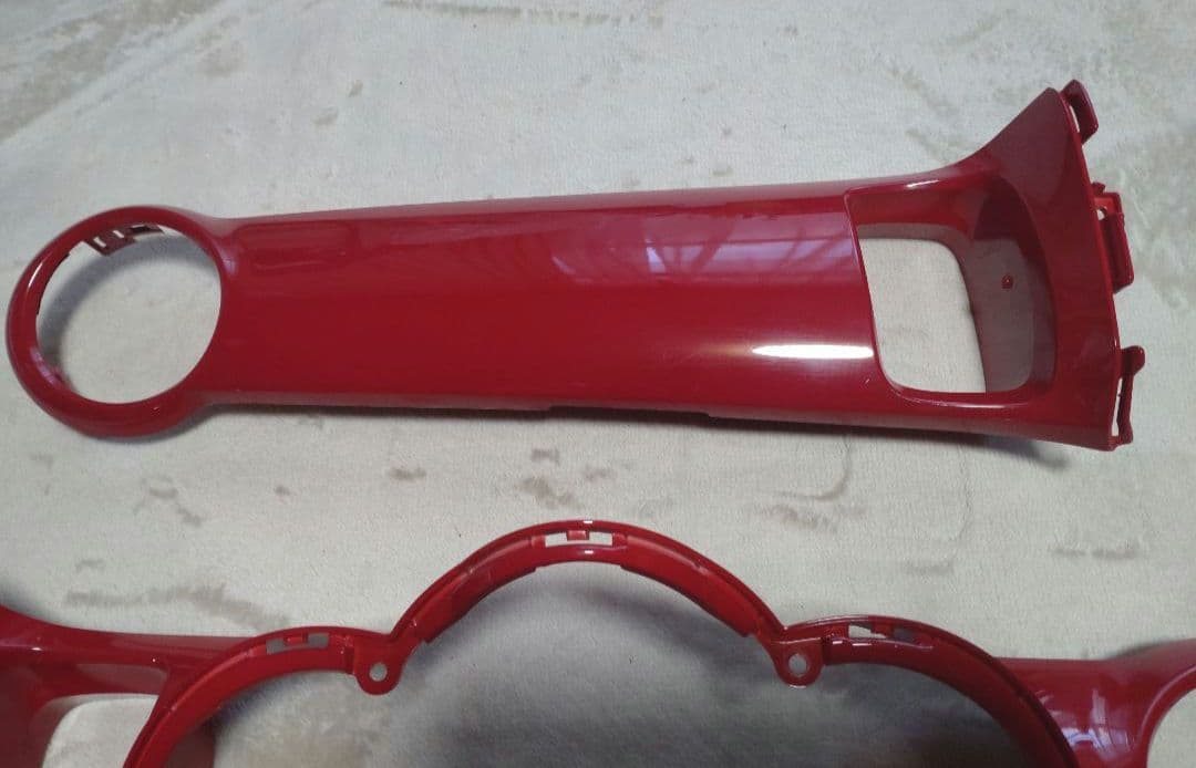 m*p様 N-BOX JF1 JF2 純正インテリアパネル 4P レッド【美品