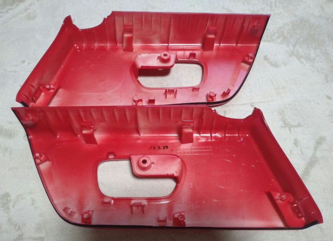 m*p様 N-BOX JF1 JF2 純正インテリアパネル 4P レッド【美品