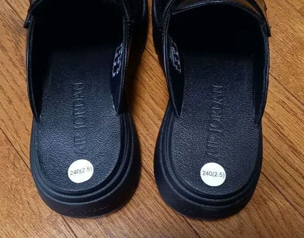 AIR JORDAN ローファー　ミュール　24cm 厚底　黒