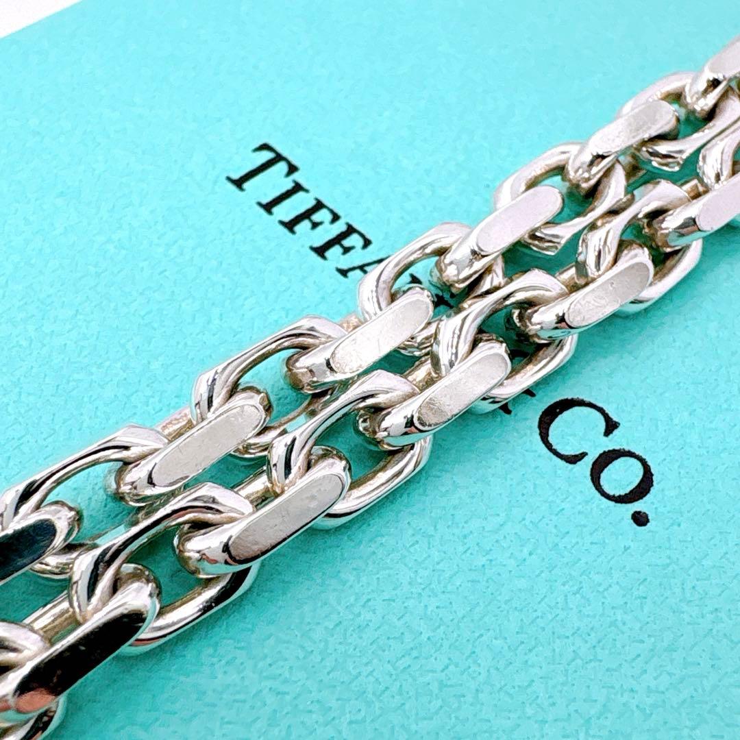 美品 付属品付 ティファニー メイカーズ ナロー コンビ シルバー k18