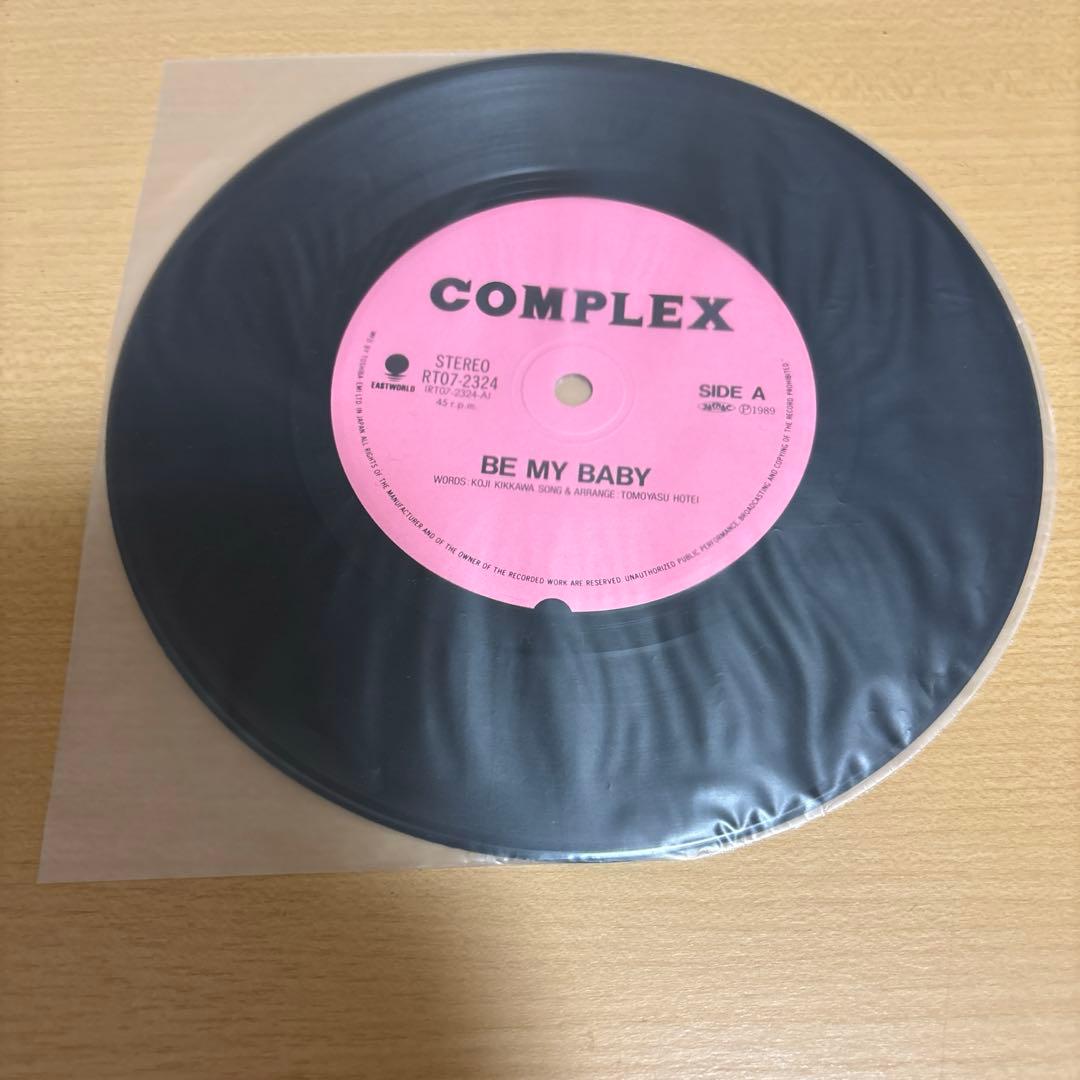 complex BE MY BABY レコード 7インチ 吉川晃司 布袋寅泰