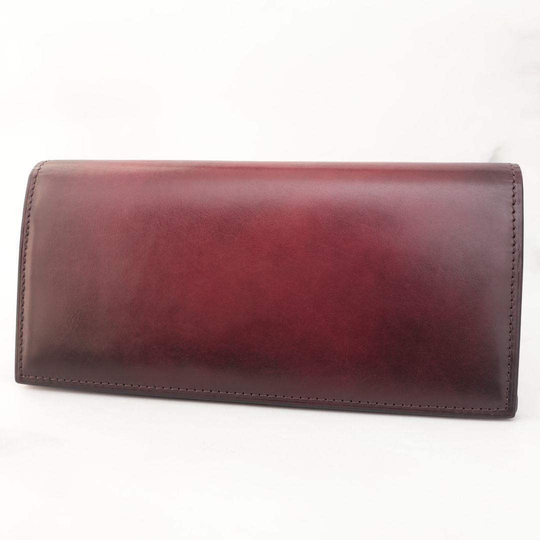 難有り訳あり品 yuhaku バーガンディ 長財布 ユハク 未使用