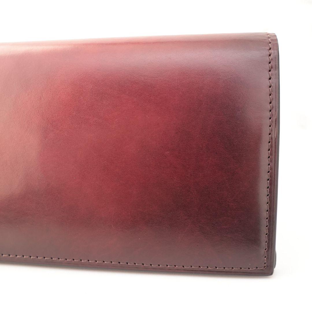 難有り訳あり品 yuhaku バーガンディ 長財布 ユハク 未使用