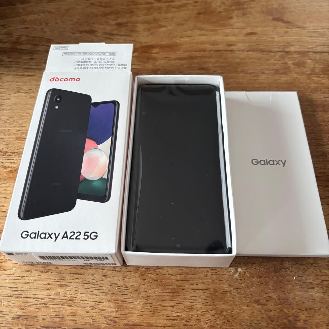 新品未使用　Galaxy A22 5G ブラック　64GB SIMフリー