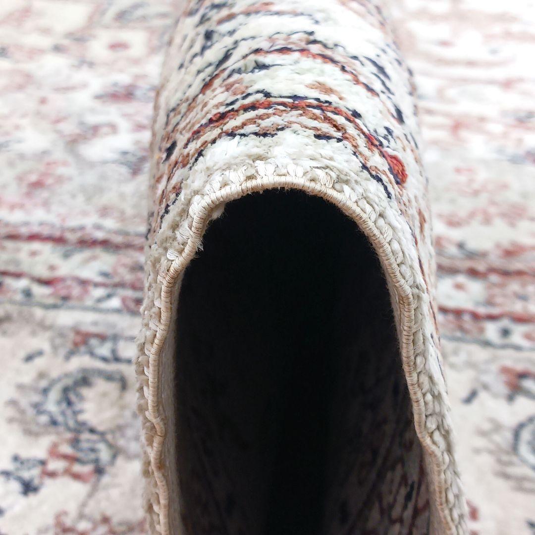 Y3248 中国シルク絨毯 シルク100% 手織り150段 大判3m越え