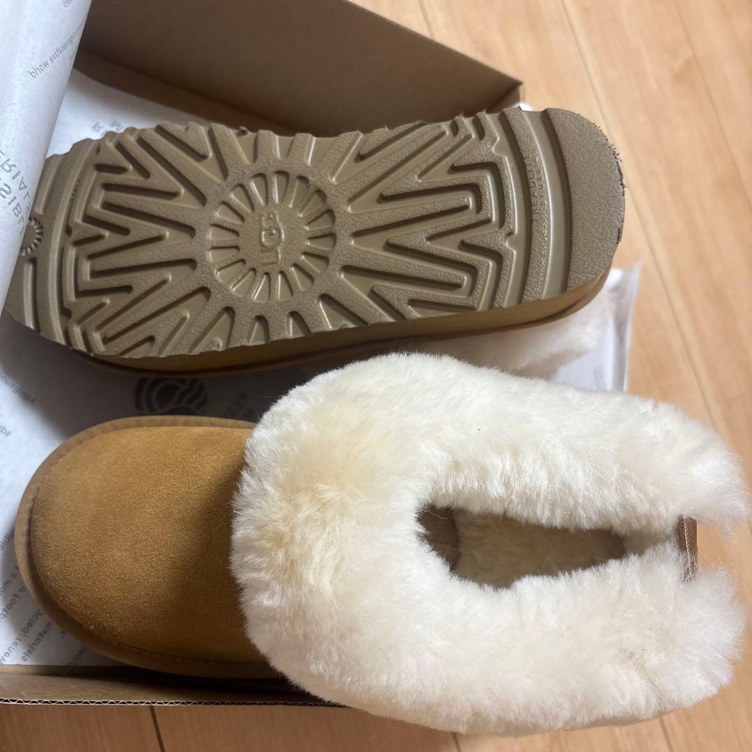 1月限定価額39cm厚底UGG ふわふわムートンブーツ ブラウン