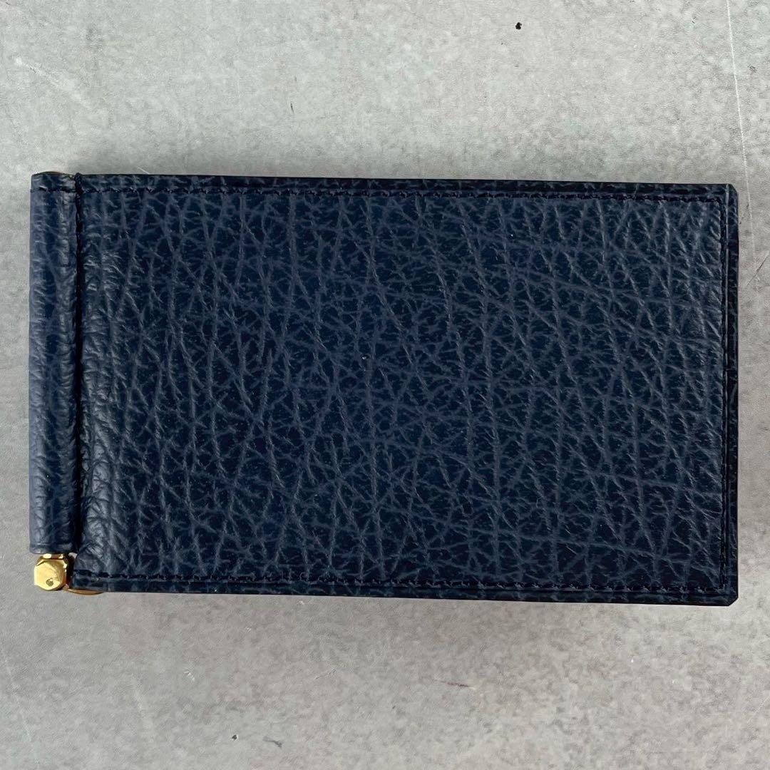 【未使用級✨】GANZO マネークリップ シャークスキン 鮫革 ケース 紺