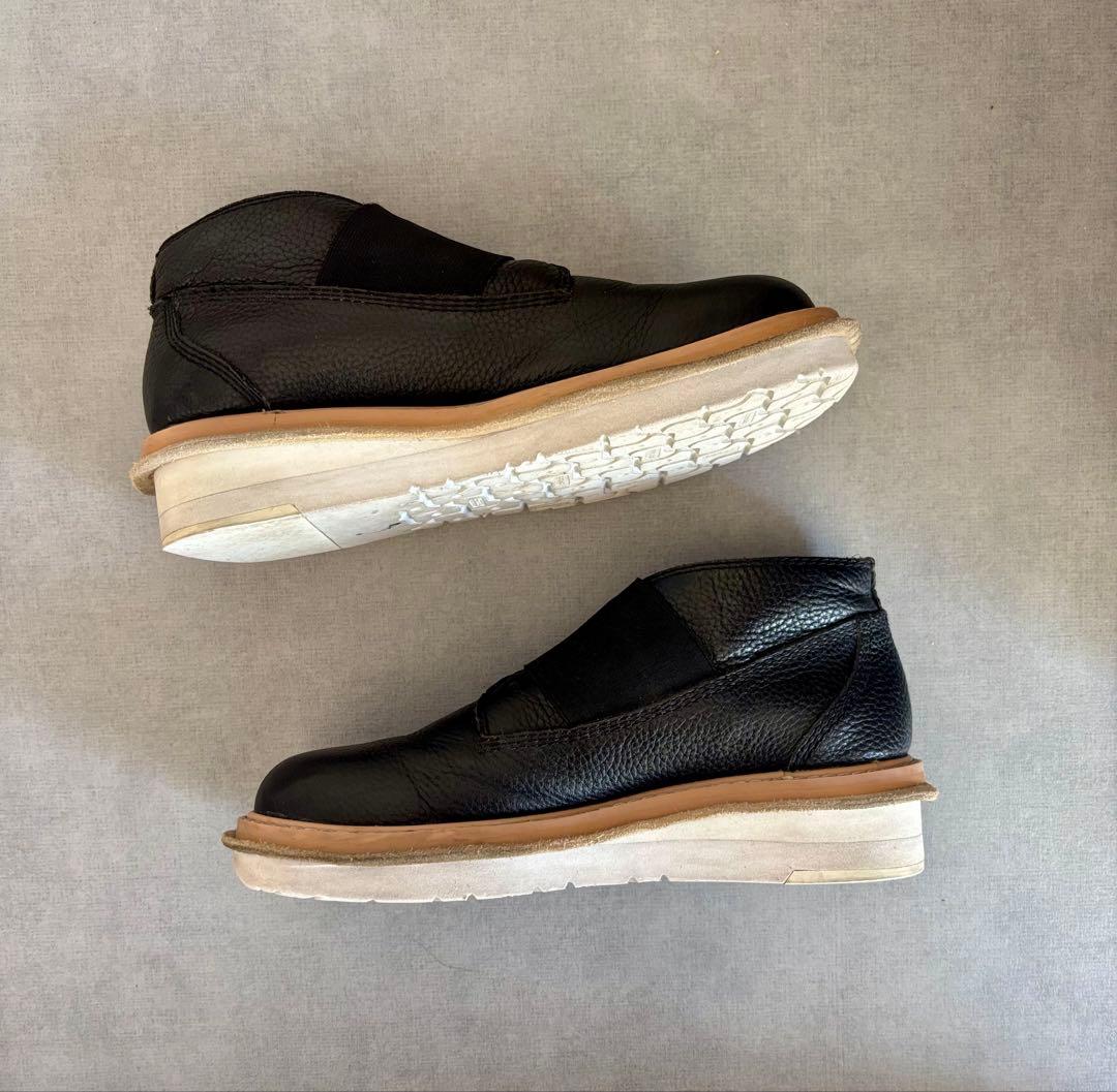 【zucca】ブラックレザー 革靴　厚底