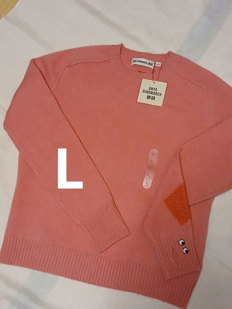 【新品未使用】ユニクロ アニヤハインドマーチ カシミヤセーター L ピンク