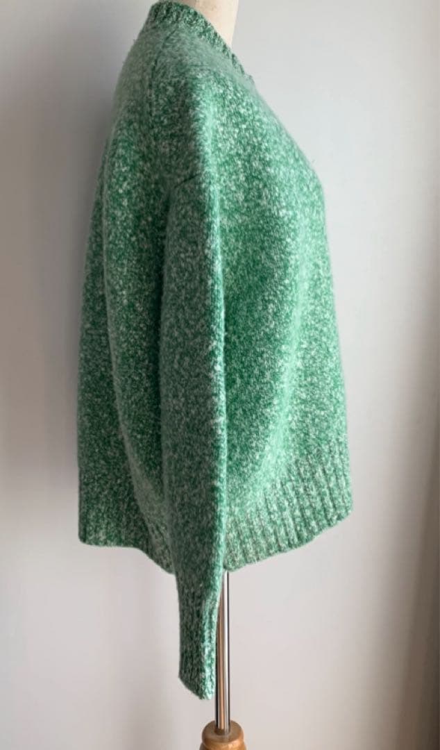 Drawer グリーン系ミックスニット