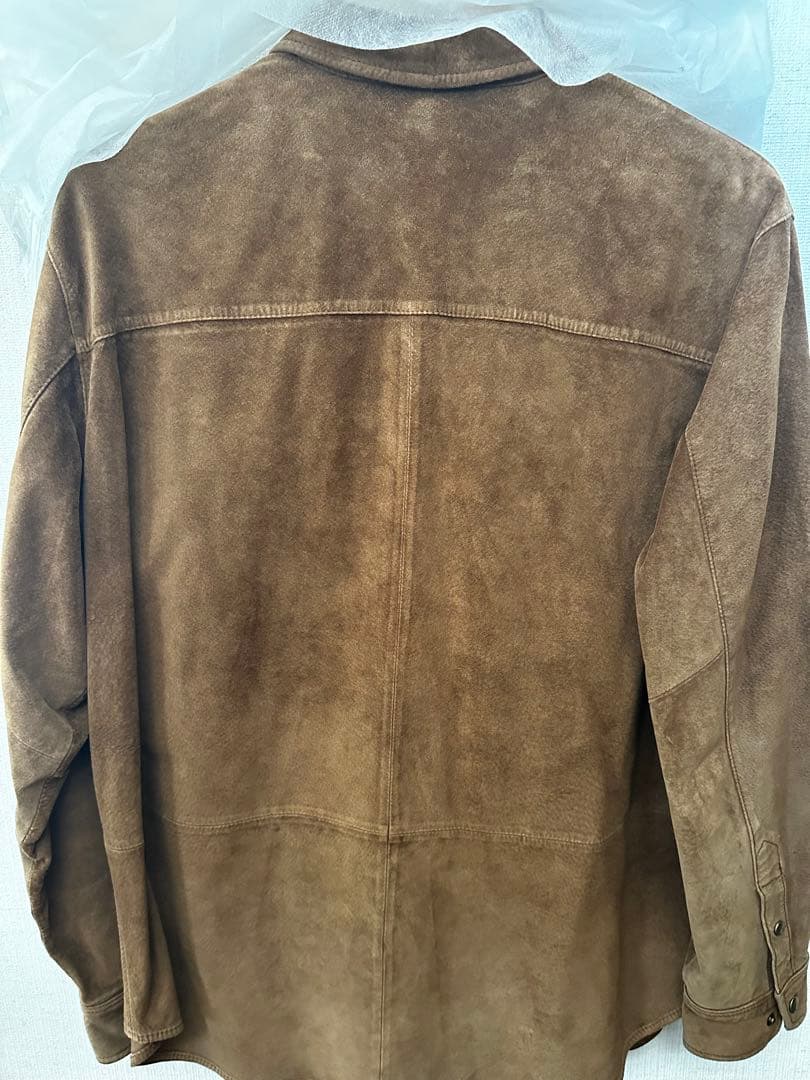 Lauren スウェードシャツ　ブラウン