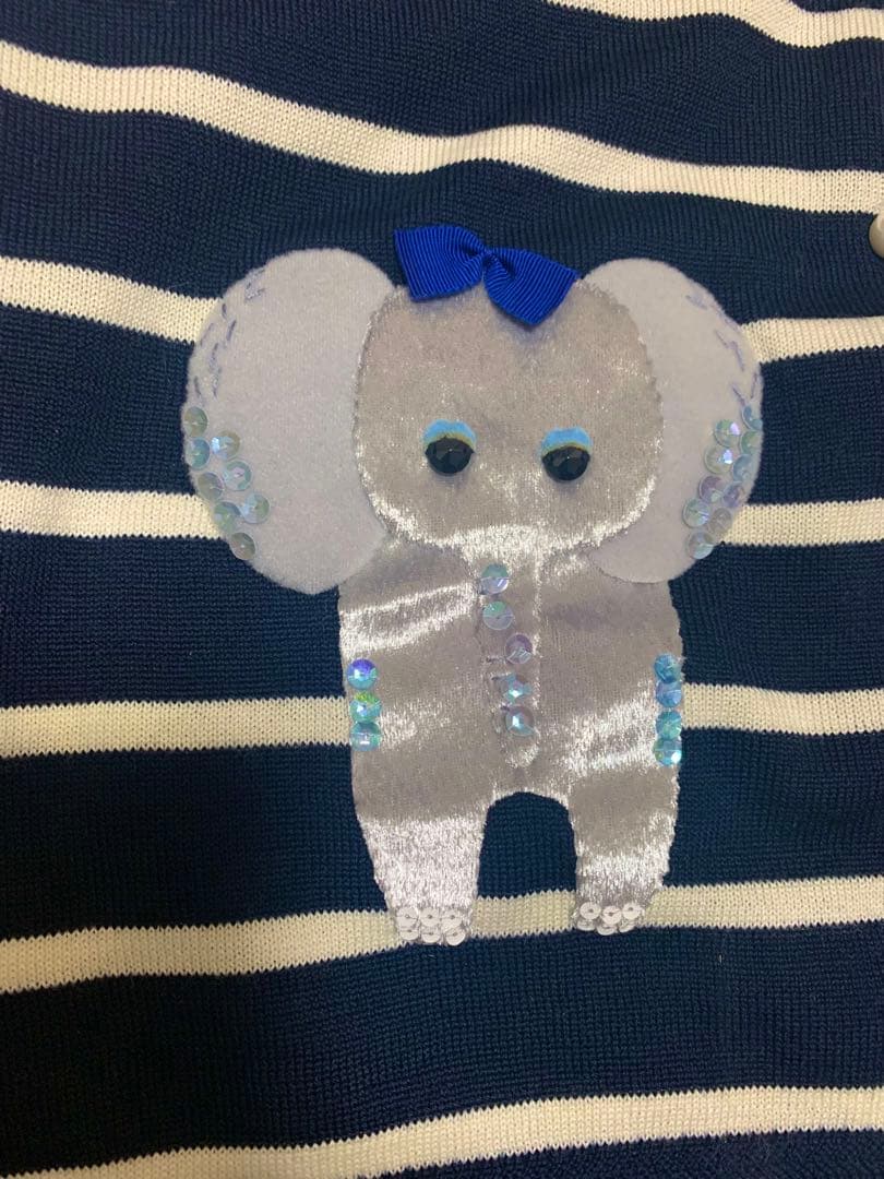 【タグ付未使用】ミュベール✖︎東山動植物園　コラボ　アニマルニットカーディガン