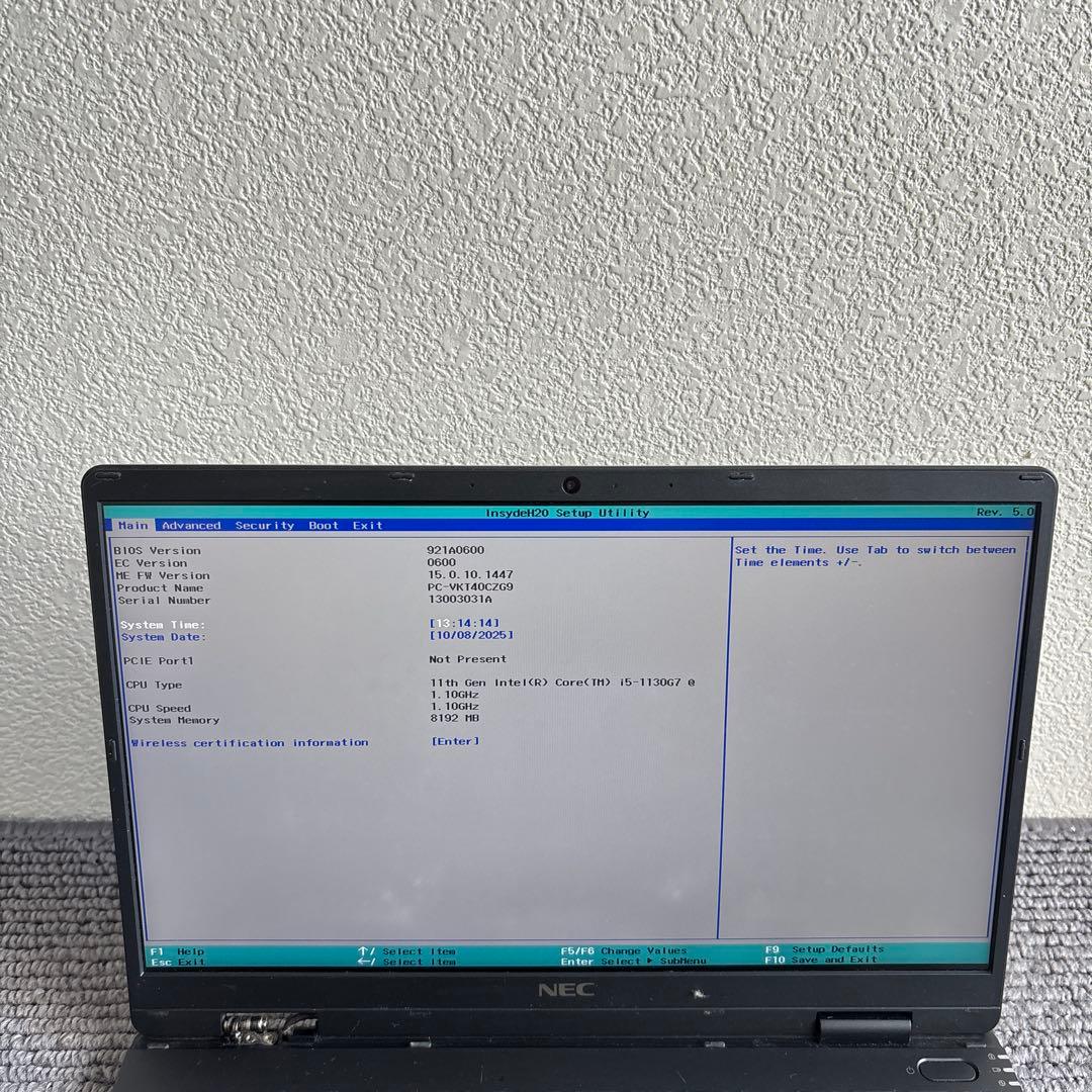 NEC versapro VC-9 i5第11世代　メモリ8GB #6501