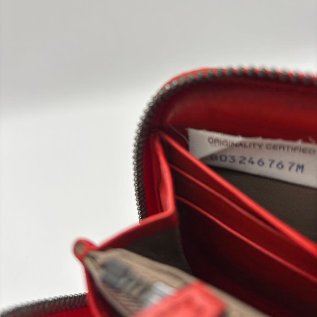 ◆正規品◆ボッティガヴェネタイントレチャート ラウンドファスナー長財布ブラック