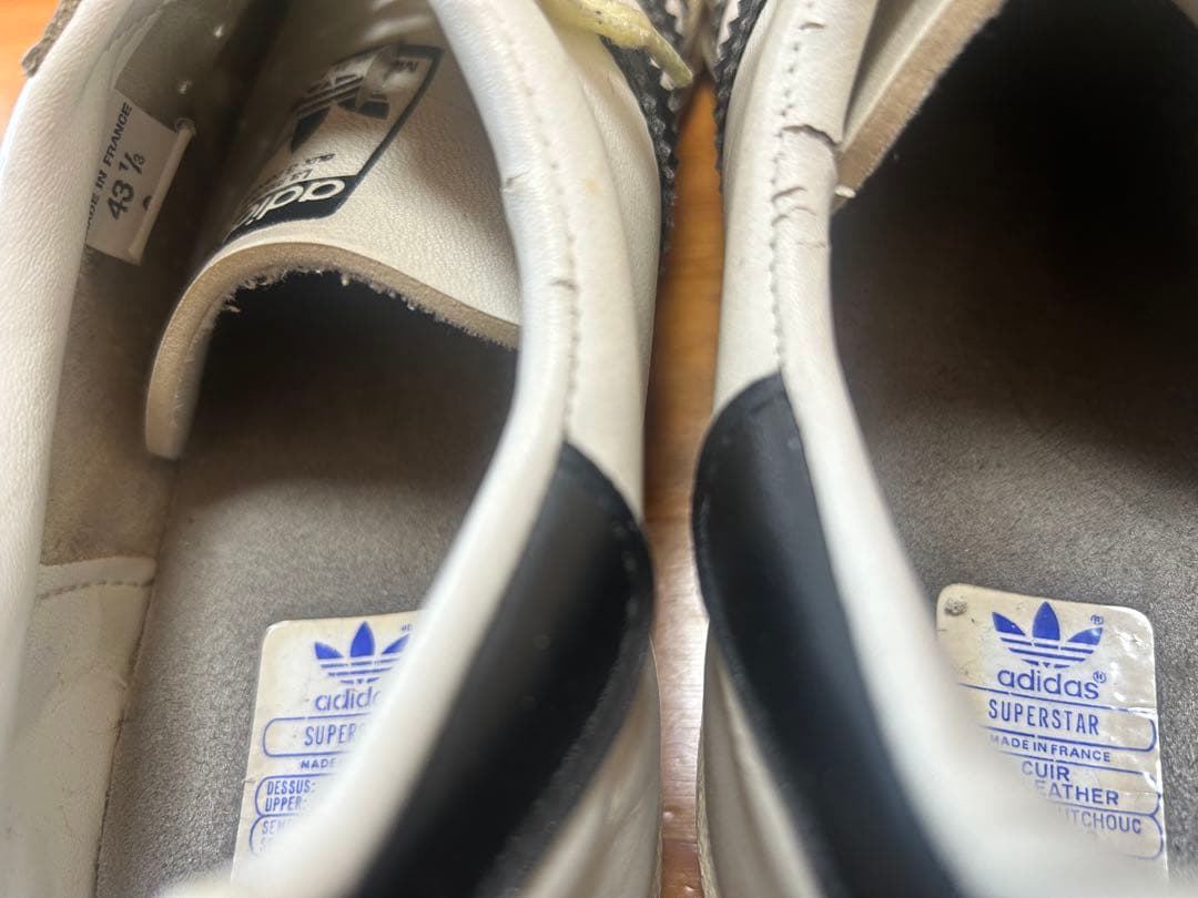 箱付き）スーパースター フランス製 オリジナル　adidas superstar