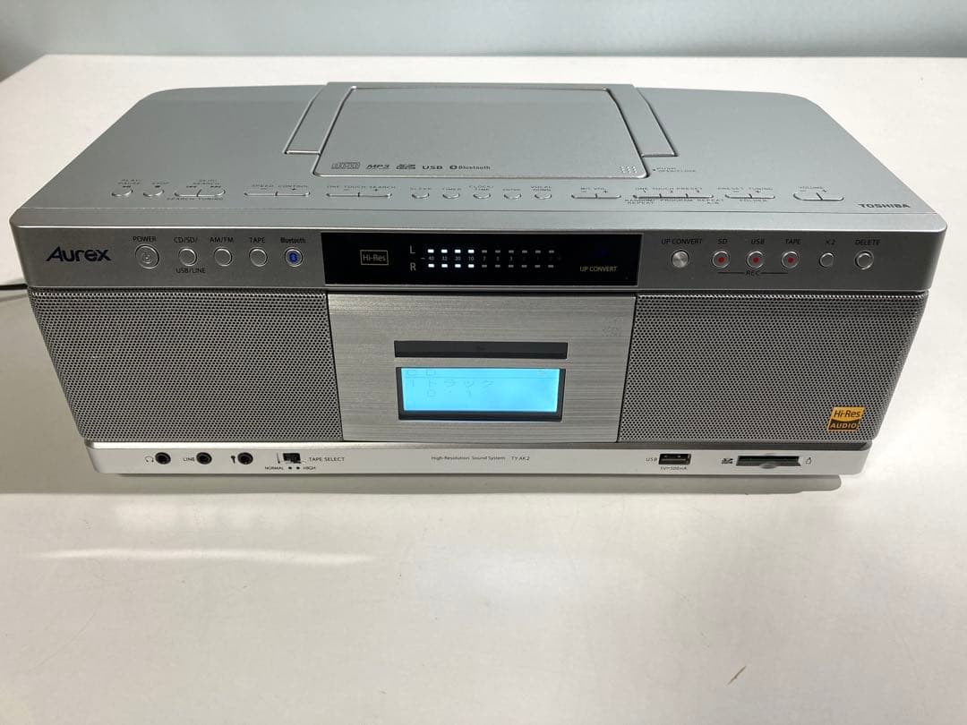 TOSHIBA Aurex TY-AK2 ハイレゾ対応SD/テープ/CDラジカセ