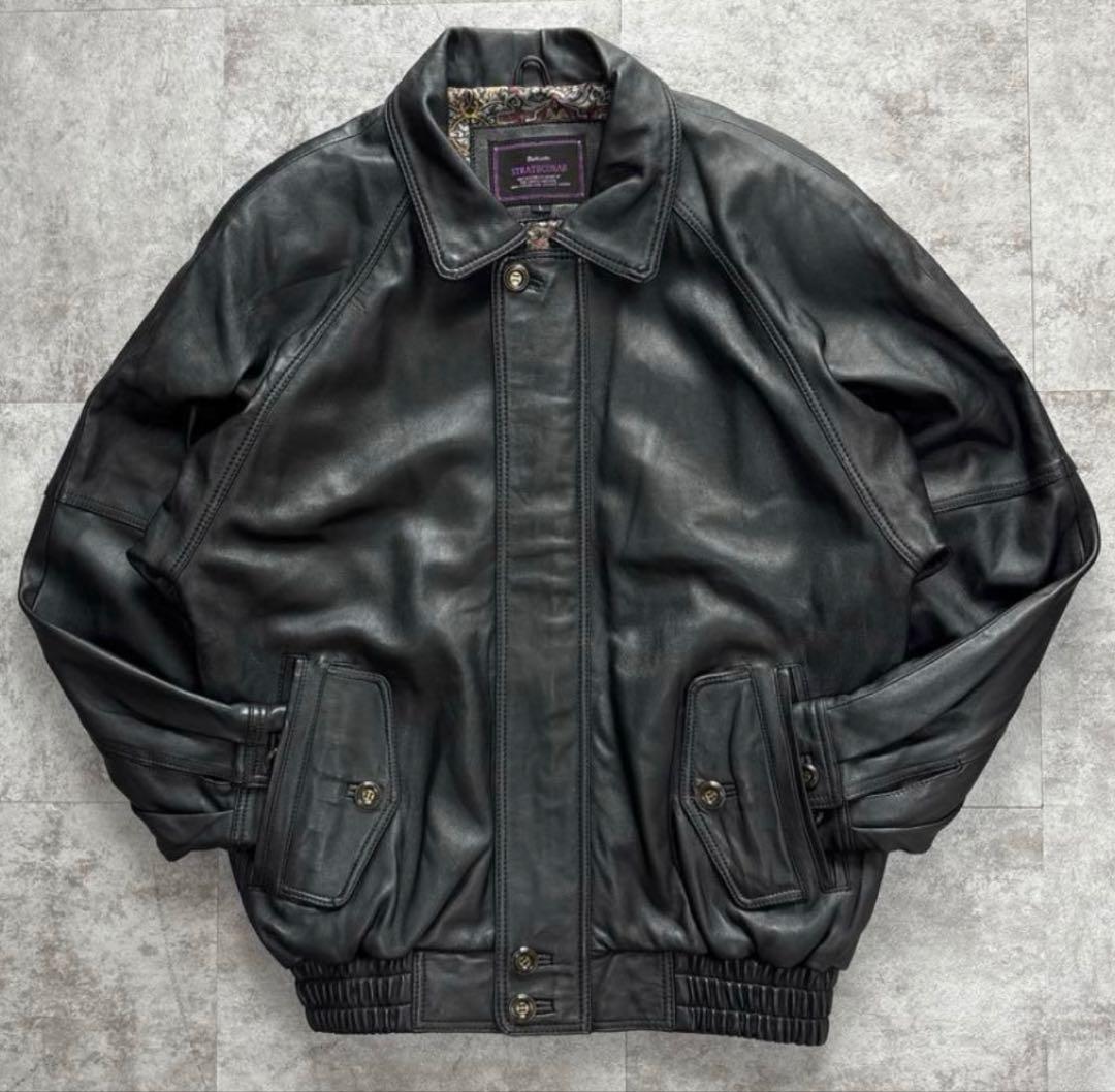 ジャケット・アウター 80s short real leather bomber jacket