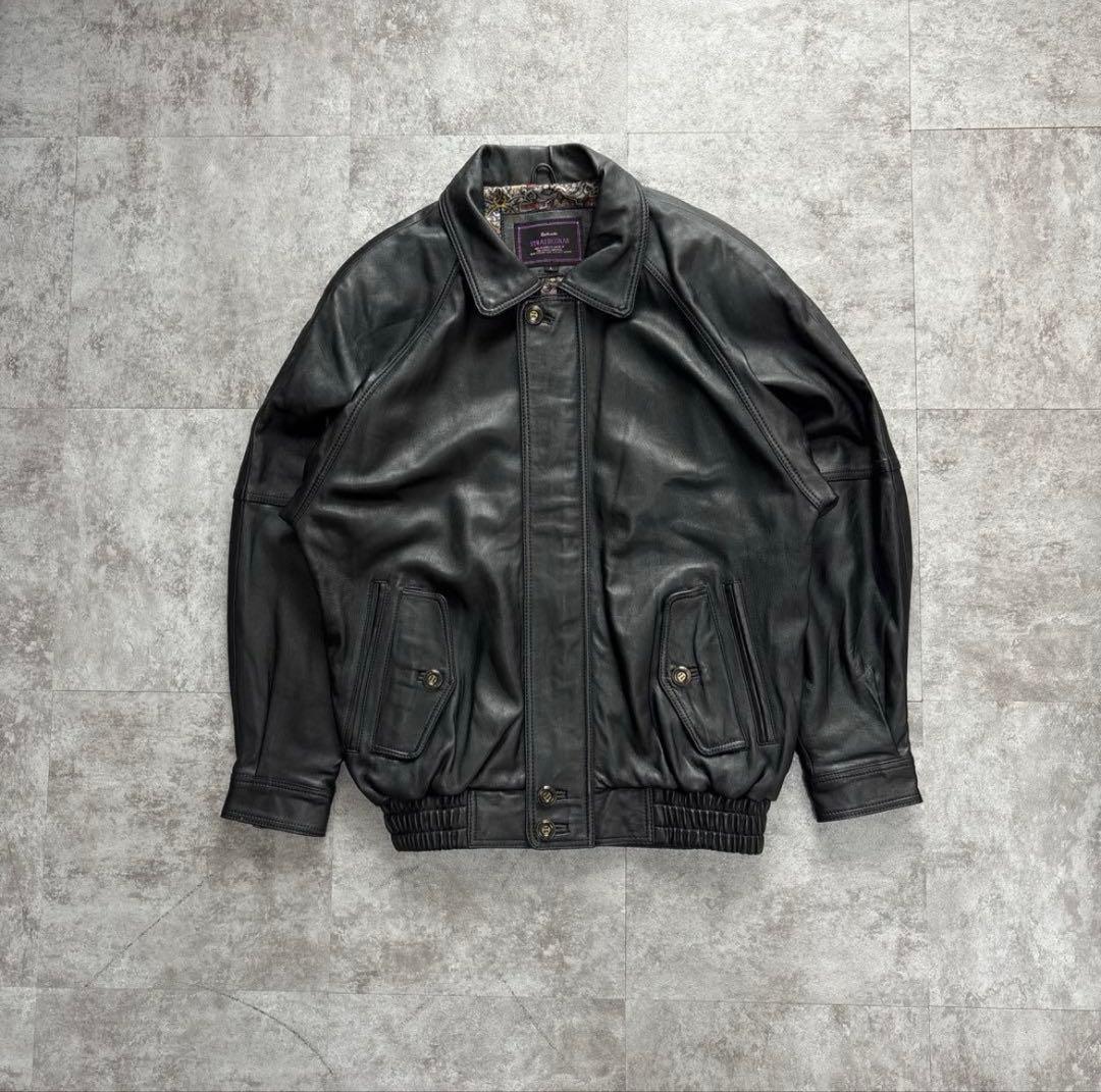 ジャケット・アウター 80s short real leather bomber jacket