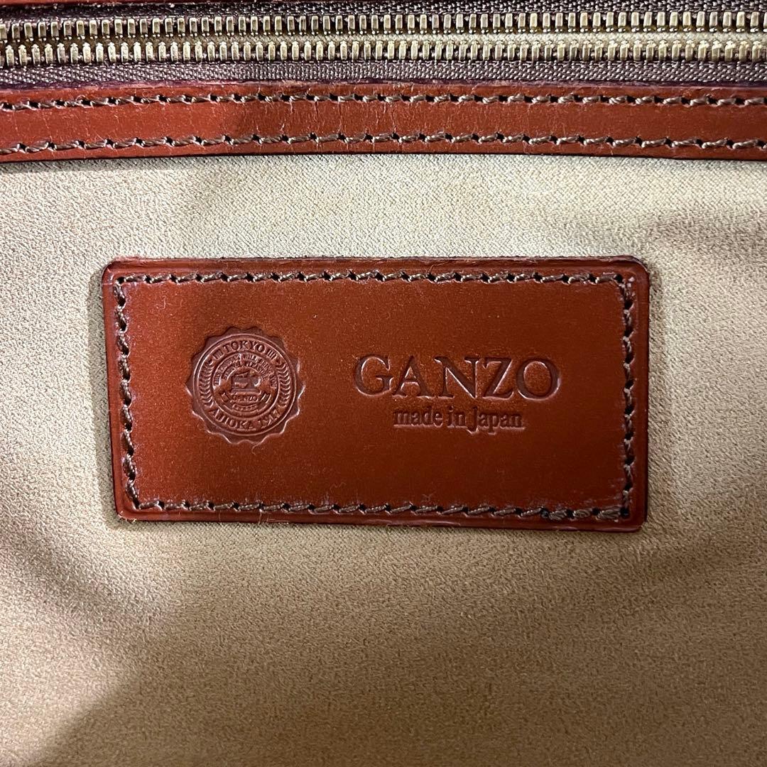 入手困難✨ ガンゾ ビジネスバッグ ブライドルレザー A4資料 ブラウン