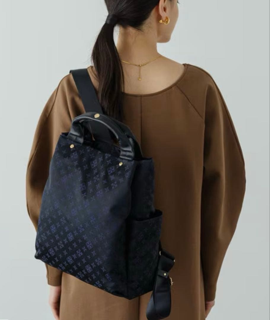 ナイロンジャガード2ハンドルリュックサック