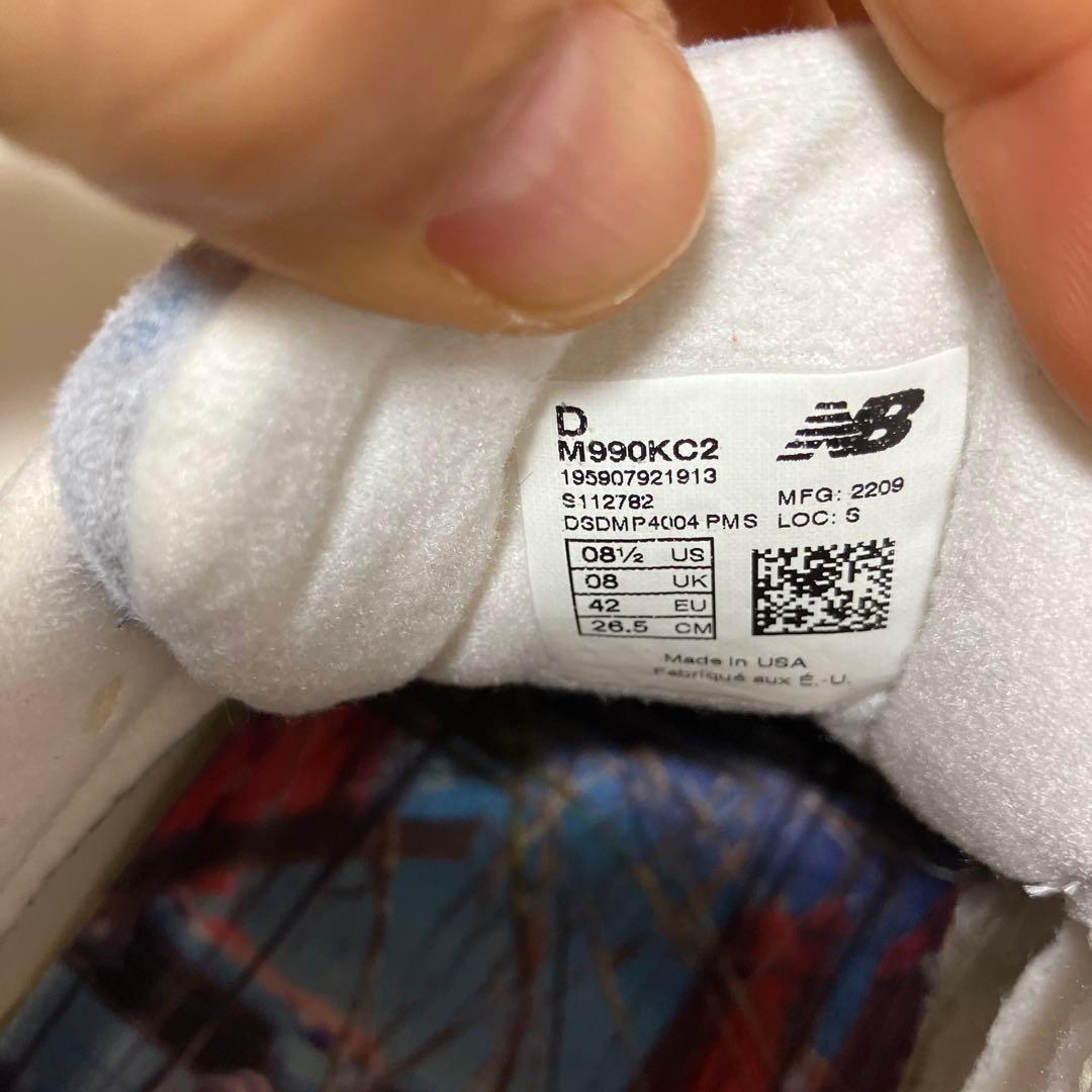 KITH×NewBalance 990 V2 \"cyclades\"