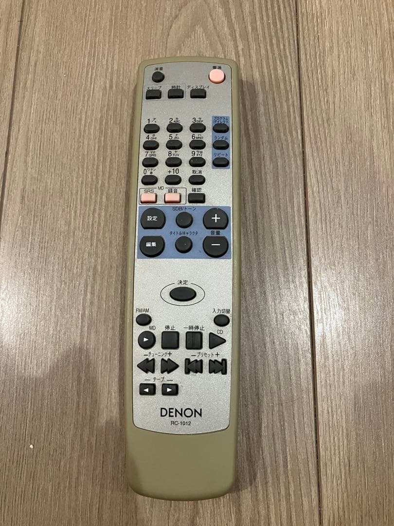 DENON CDMDコンポ　D-MG33 ジャンク 通電確認済み リモコン付き